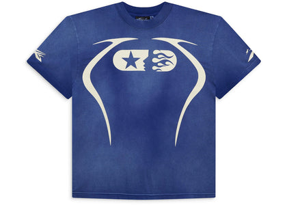 Hellstar Warm Up T-shirt Blue - apparel view 2