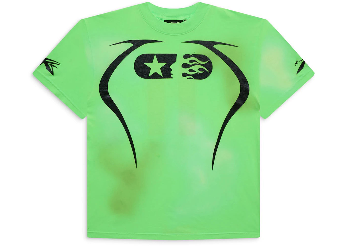 Hellstar Warm Up T-shirt Neon Green - vue 360