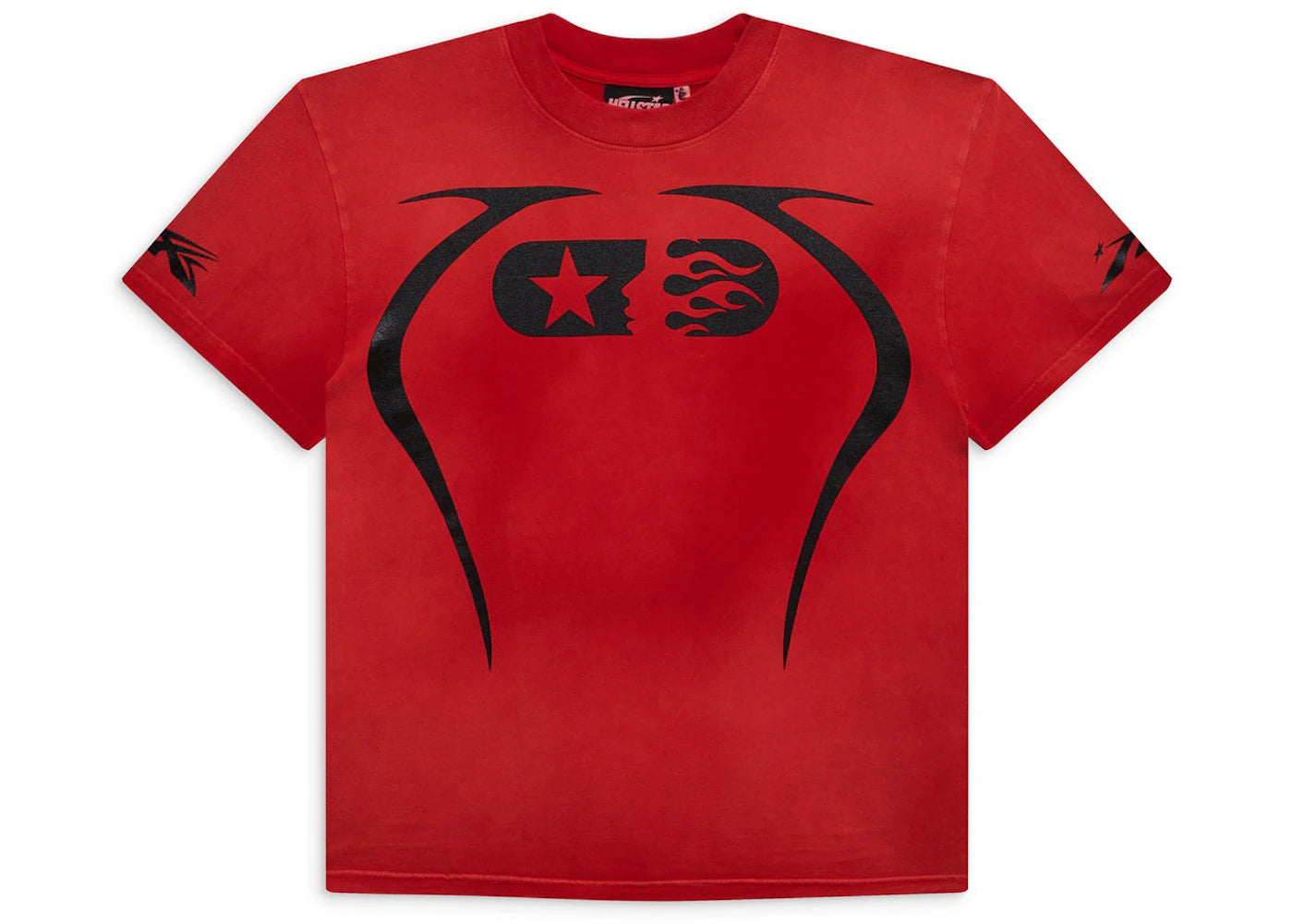 Hellstar Warm Up T-shirt Red - vue secondaire A