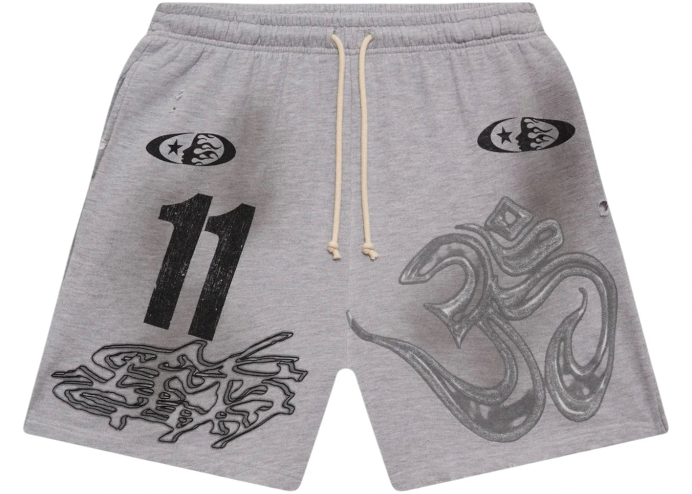Hellstar Yoga Shorts Grey - vue secondaire A
