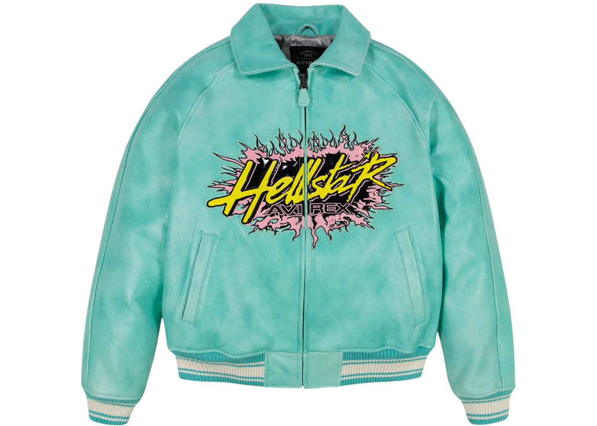 Hellstar x Avirex Jacket Turquoise - vue secondaire A