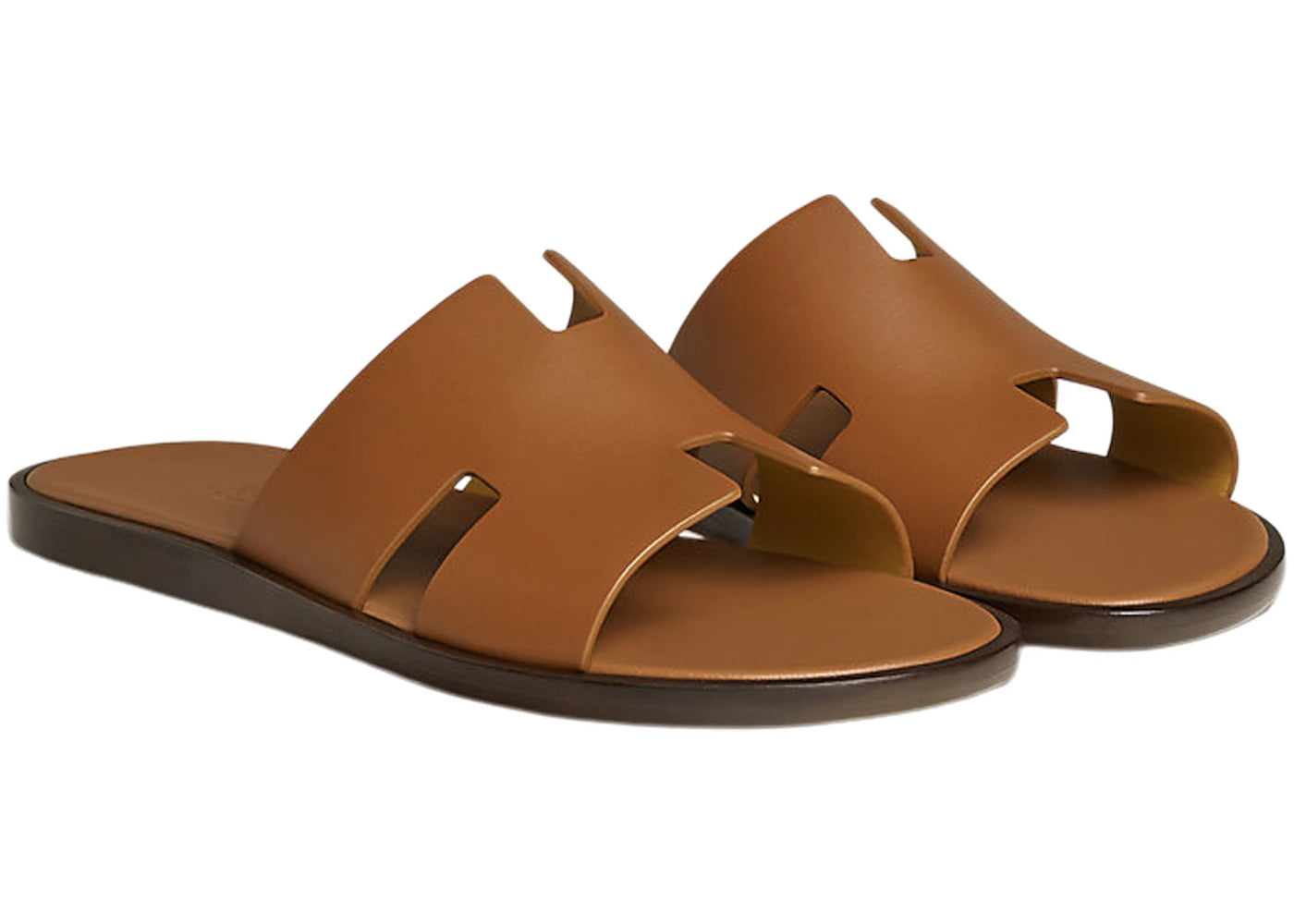 Hermes Izmir Sandal Gold Smooth Calfskin Leather - vue secondaire B