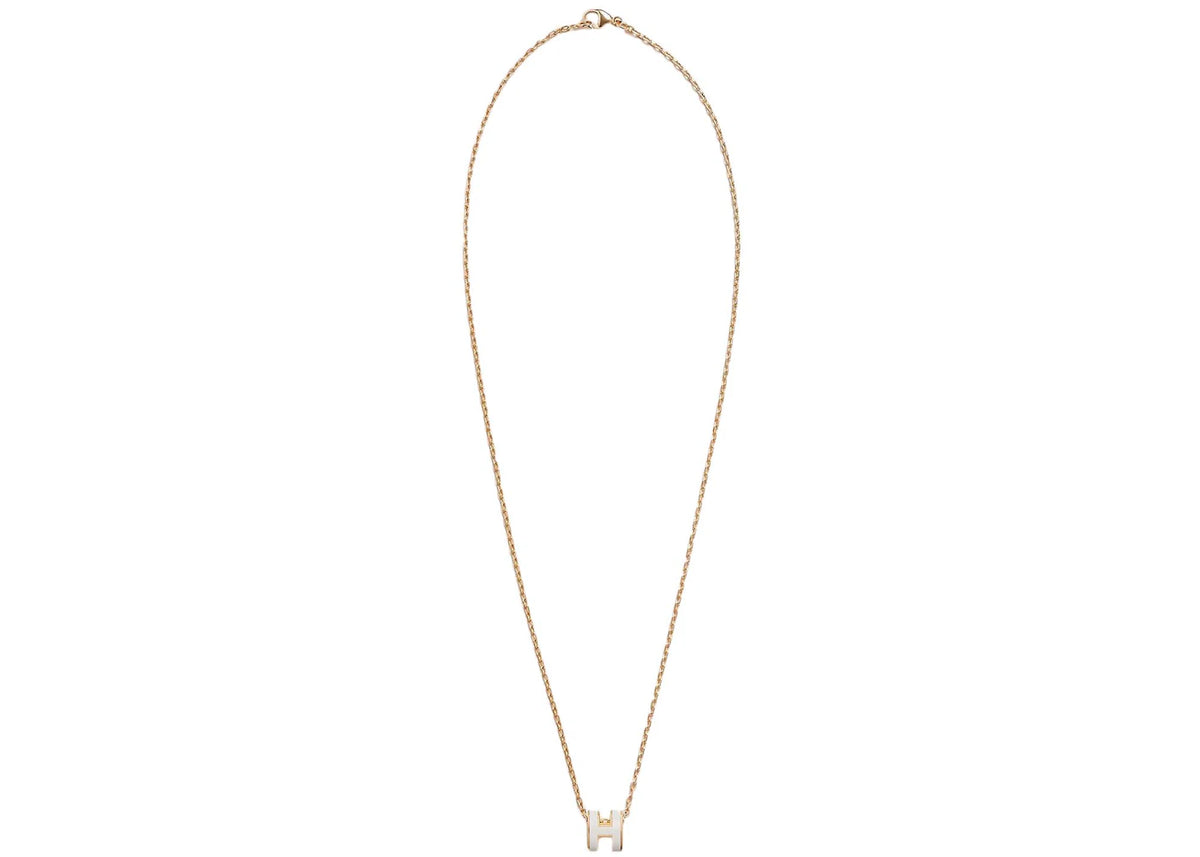 Hermes Mini Pop H Pendant Blanc - vue secondaire B