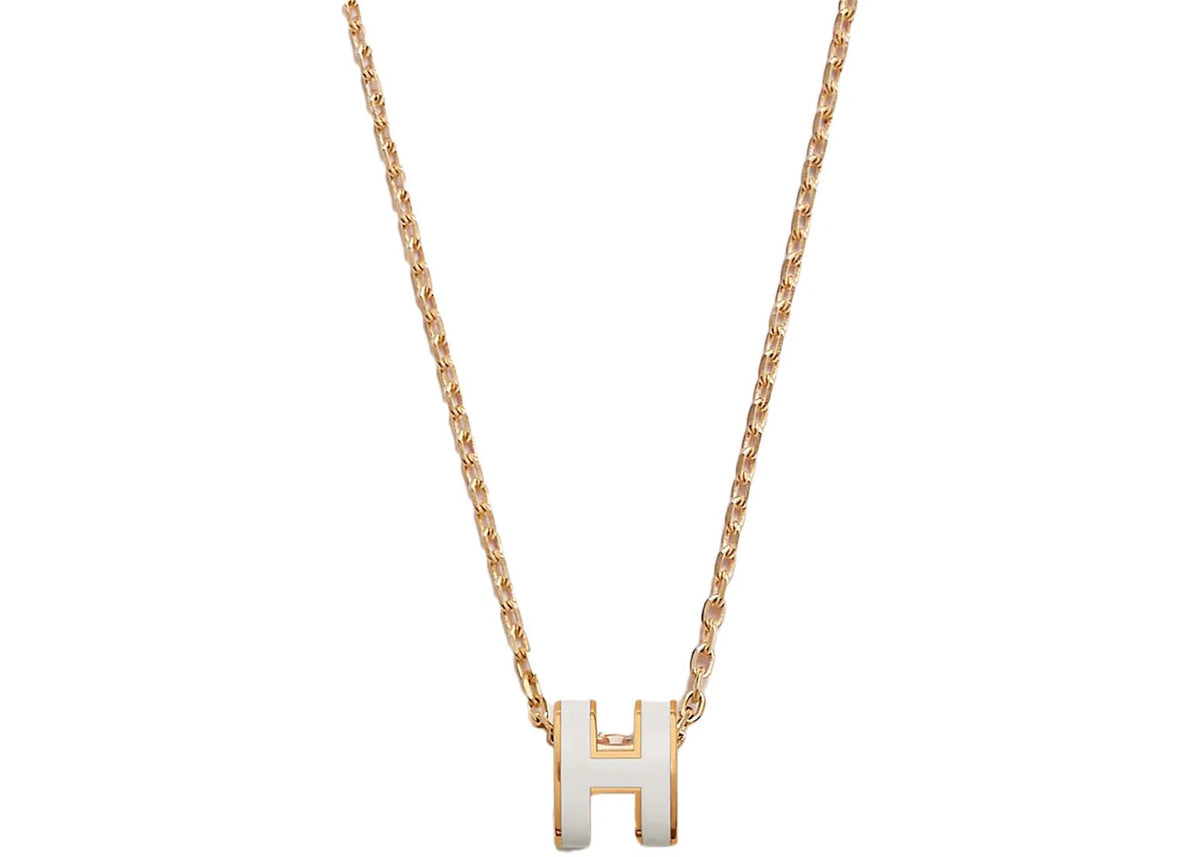Hermes Mini Pop H Pendant Blanc - vue secondaire A