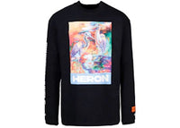 Heron Preston Heron Watercolor Print Longsleeve T-Shirt Black