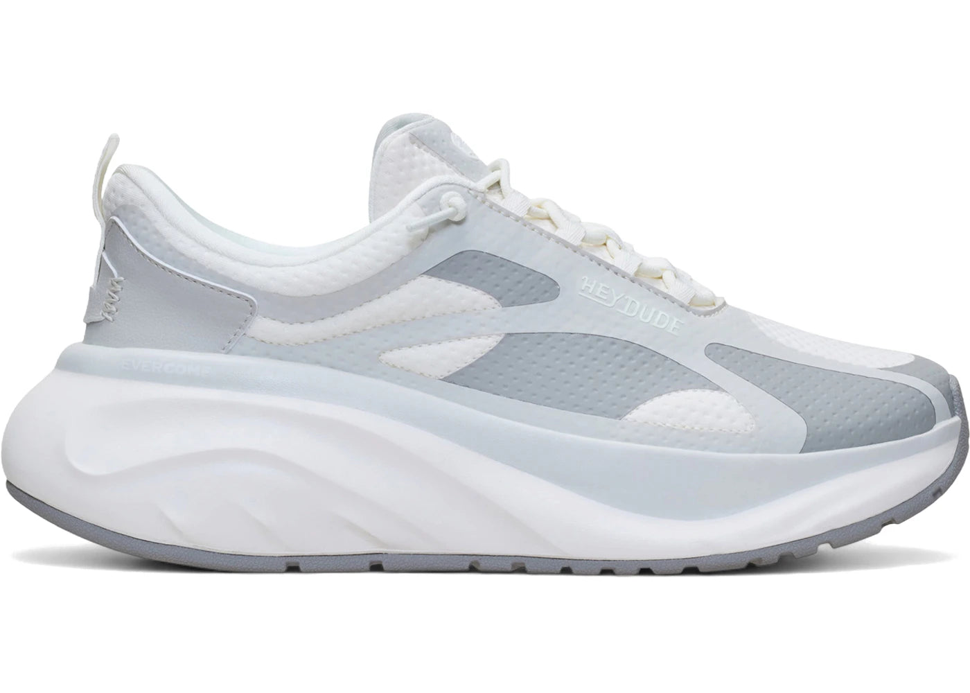 Hey Dude Stride-S White Grey - vue secondaire A