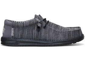 Hey Dude Wally Stretch Sox Granite Grey Black - vue 360
