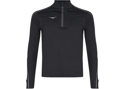 Hoka GlideTech Quarter Zip Sweatshirt Black - apparel view 2