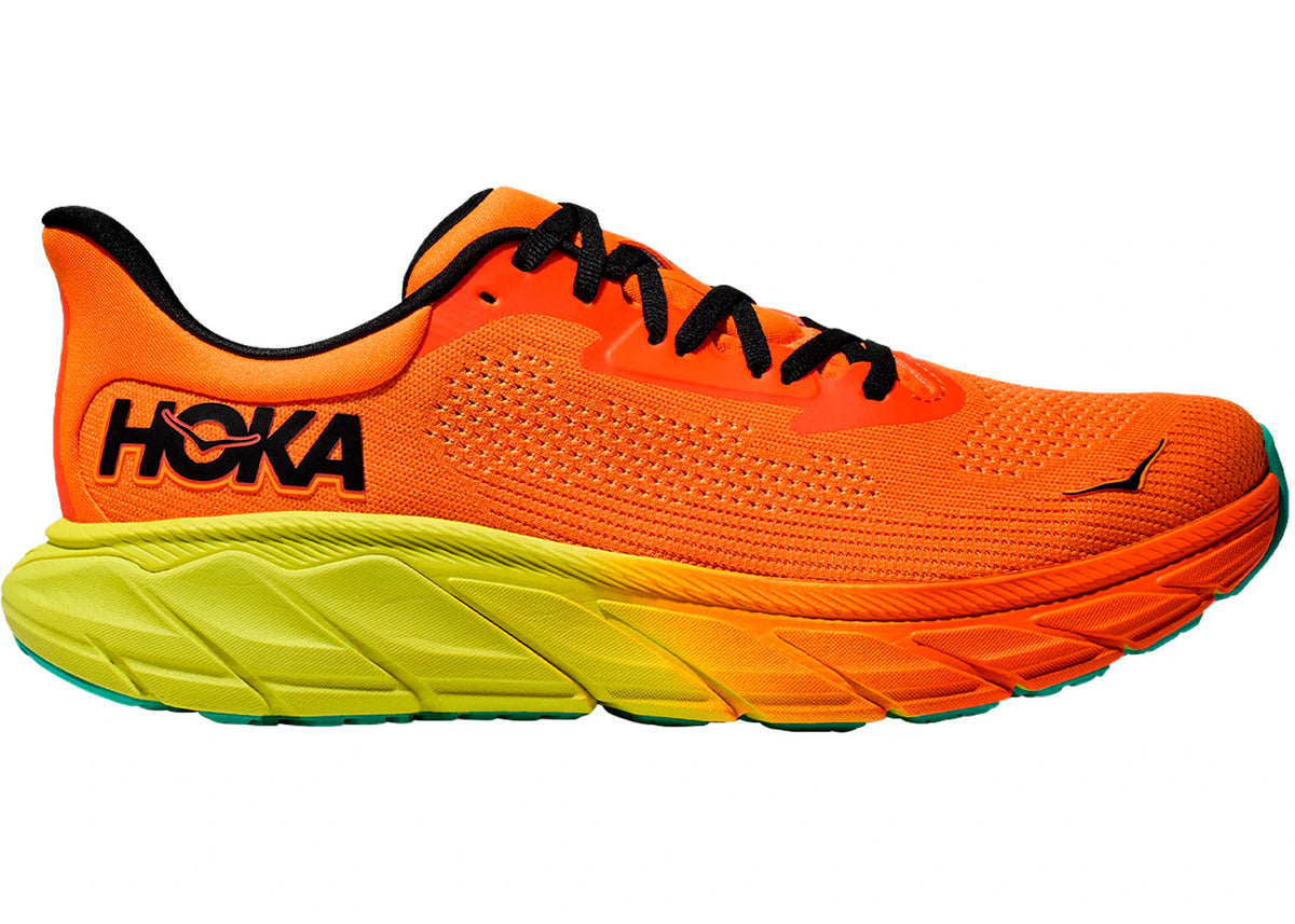 Hoka One One Arahi 7 Electric Tangerine Black - vue secondaire A