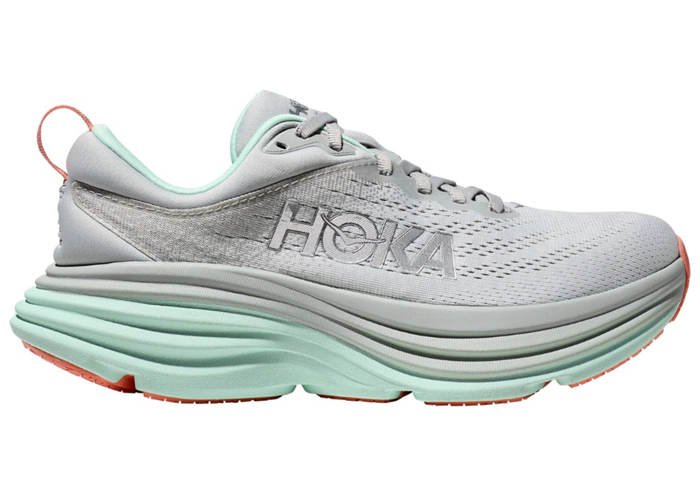 Hoka One One Bondi 8 Stardust Aqua (Women's) - vue secondaire A