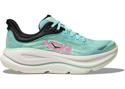 Hoka One One Bondi 9 Blue Spark Mint Fluorite (Women's) - authentic Hoka One One sneakers