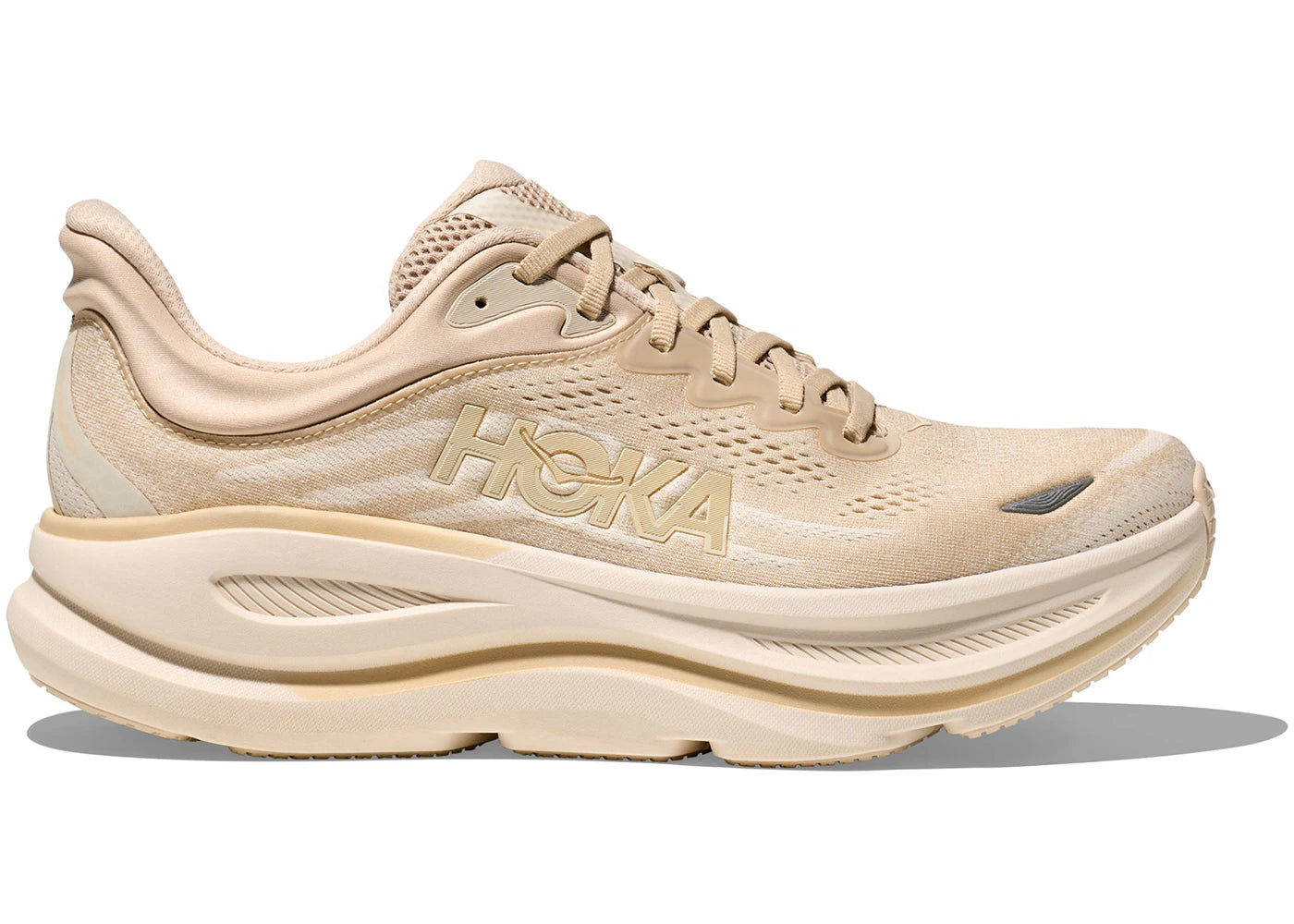 Hoka One One Bondi 9 Oatmeal Oat Milk - vue 360