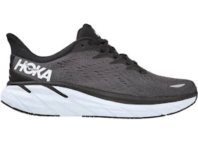 Hoka One One Clifton 8 Black White (Wide)