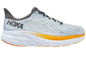 Hoka One One Clifton 8 Blue Fog Orange - vue 360