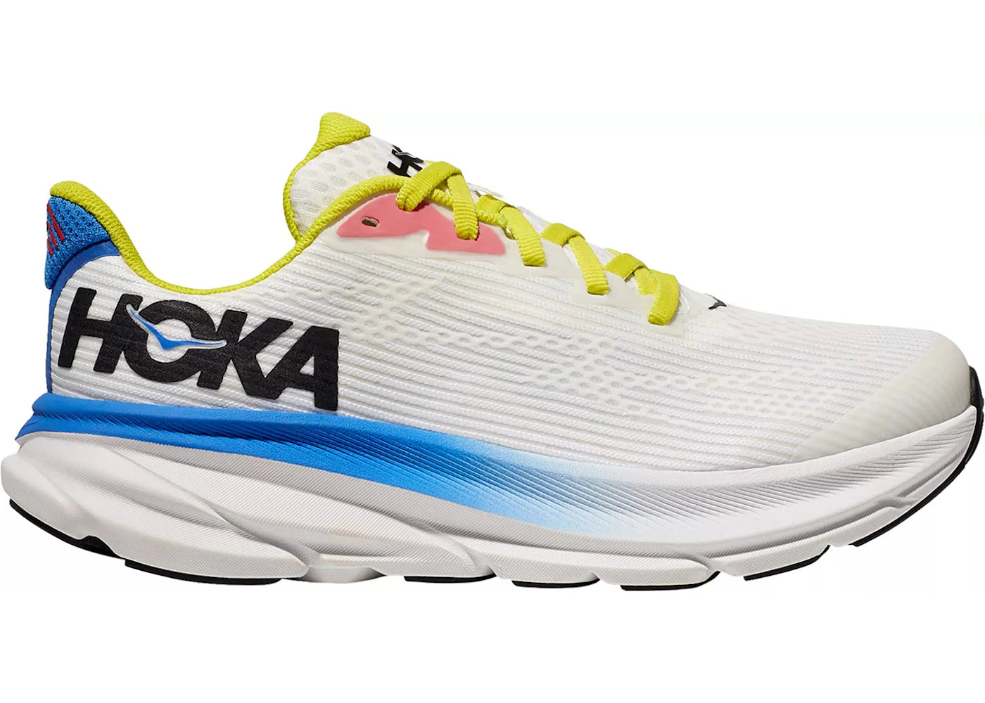 Hoka One One Clifton 9 Blanc De Blanc Virtual Blue (GS) - vue secondaire A