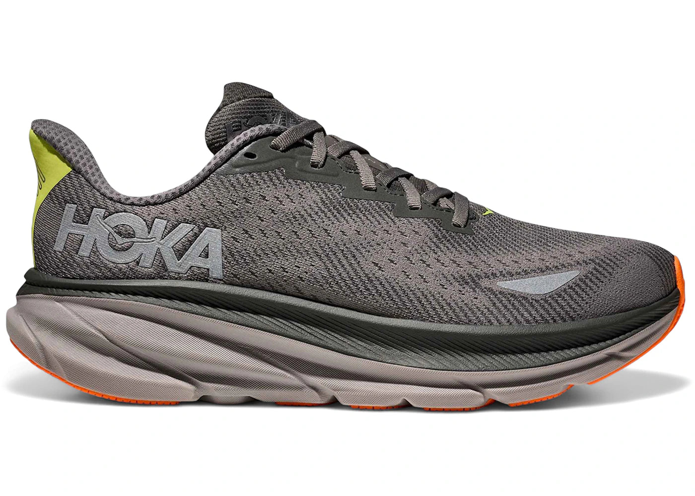 Hoka One One Clifton 9 Gore-Tex Asphalt Grey Gravel - vue 360