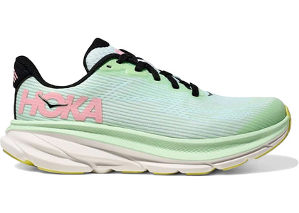 Hoka One One Clifton 9 Mint Fluorite Snow Melt (GS) - sneakers view 2