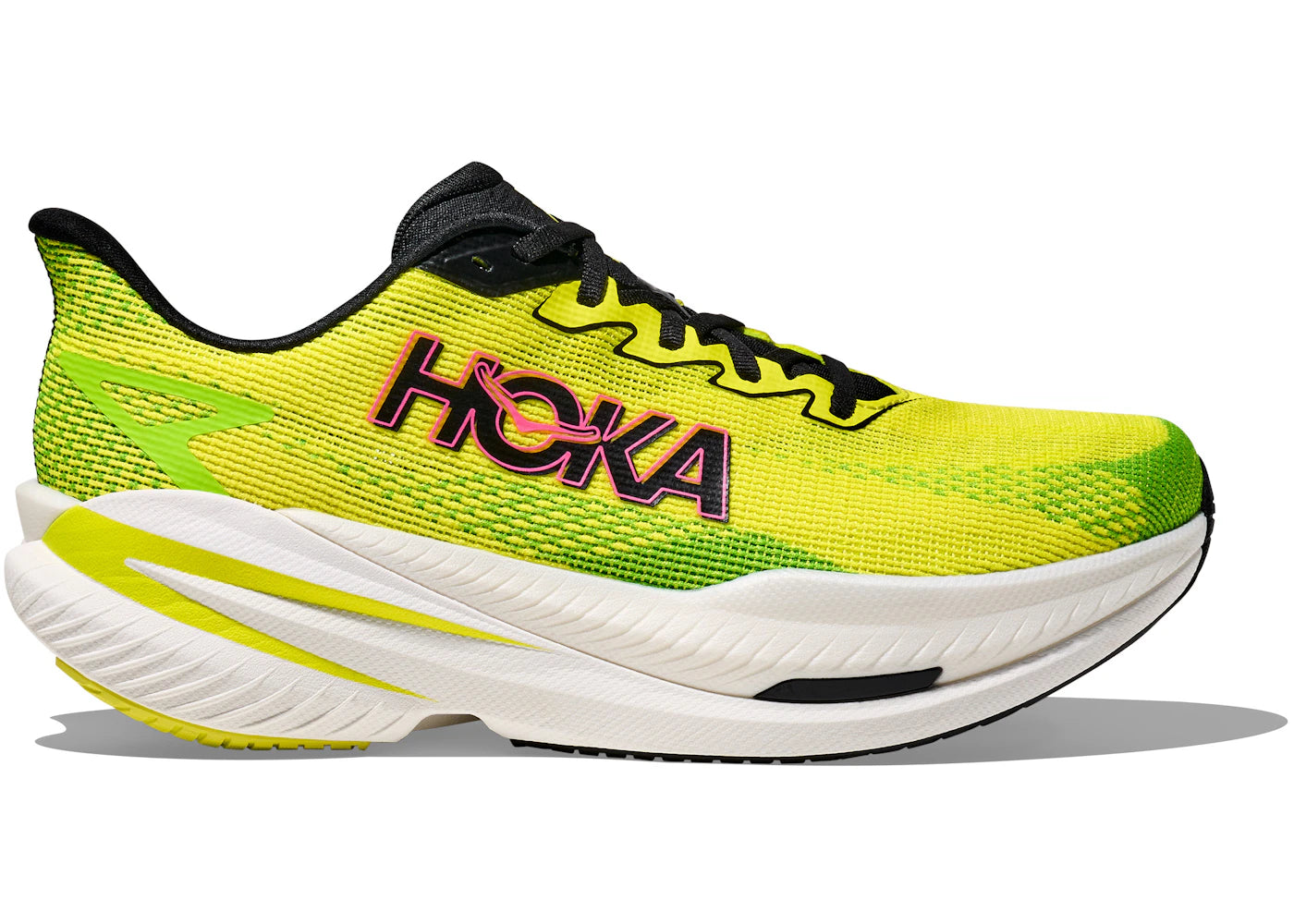 Hoka One One Mach X 3 Neon Citrus Lime - vue secondaire A