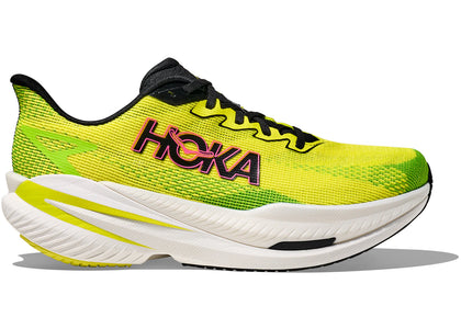 Hoka One One Mach X 3 Neon Citrus Lime - sneakers view 2
