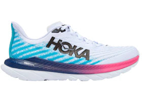 Hoka One One Mach 5 White Scuba Blue Pink