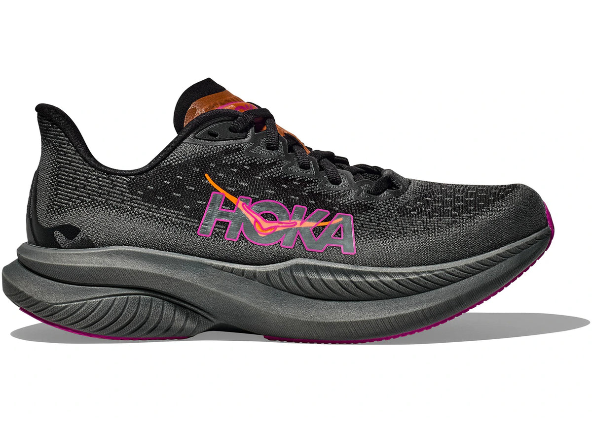 Hoka One One Mach 6 Black Fuchsia (Women's) - vue secondaire A