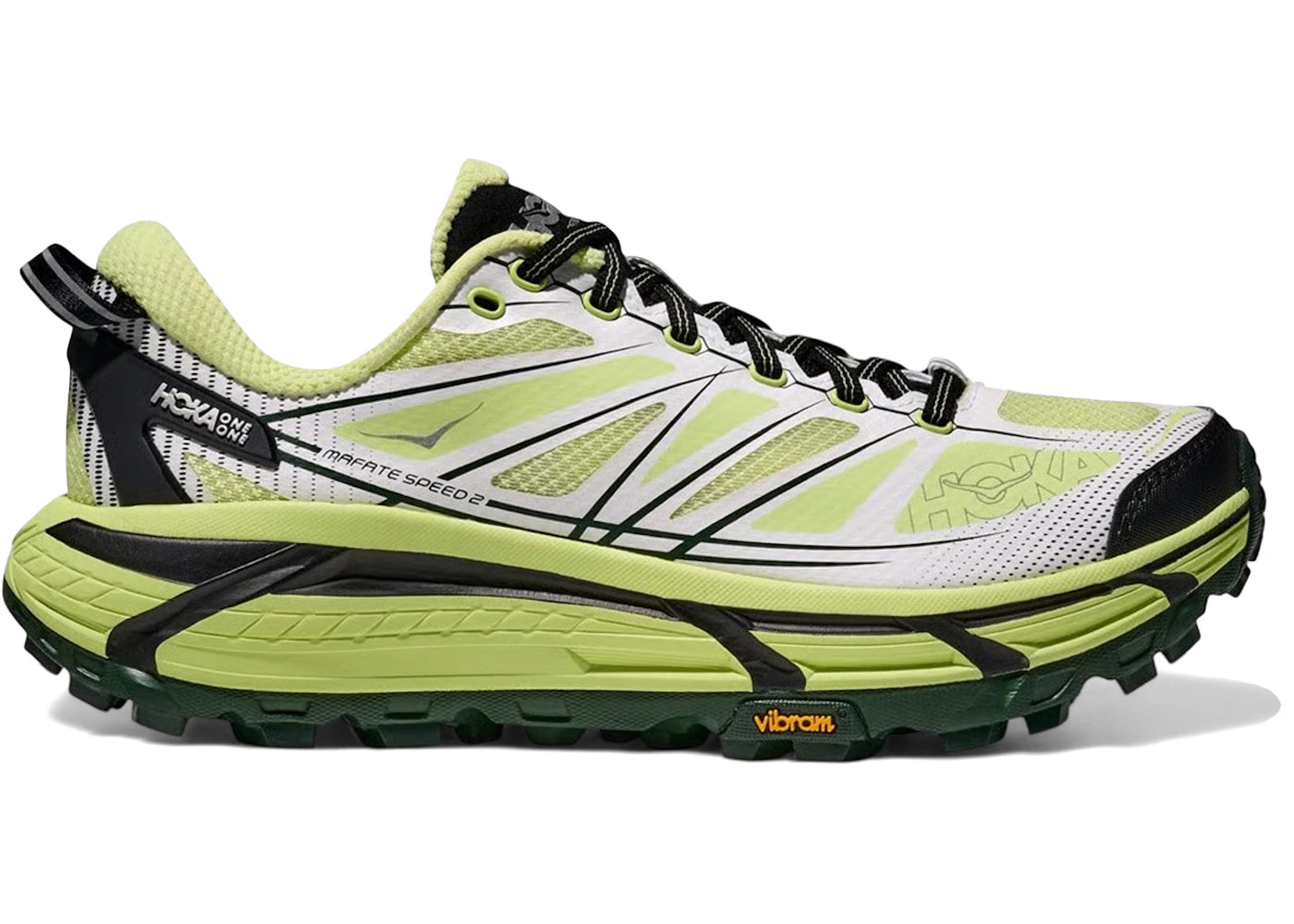 Hoka One One Mafate Speed 2 Honeydew White - vue 360