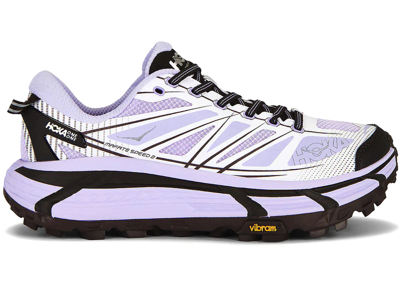 Hoka One One Mafate Speed 2 Iris Flower White - vue 360