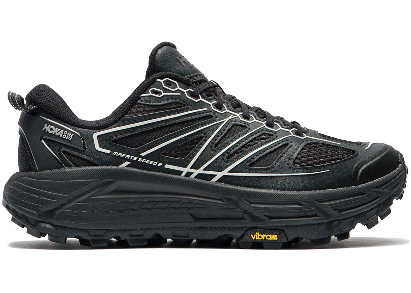 Hoka One One Mafate Speed 2 TS Black/Carbon Black - vue 360