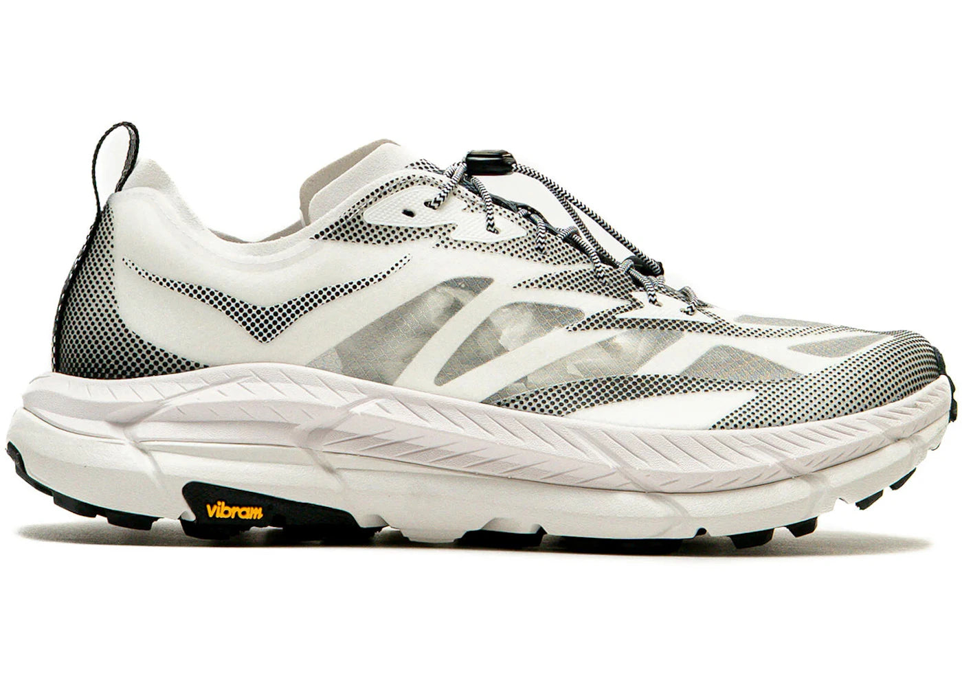 Hoka One One Mafate Speed 4 Lite White Black - vue 360