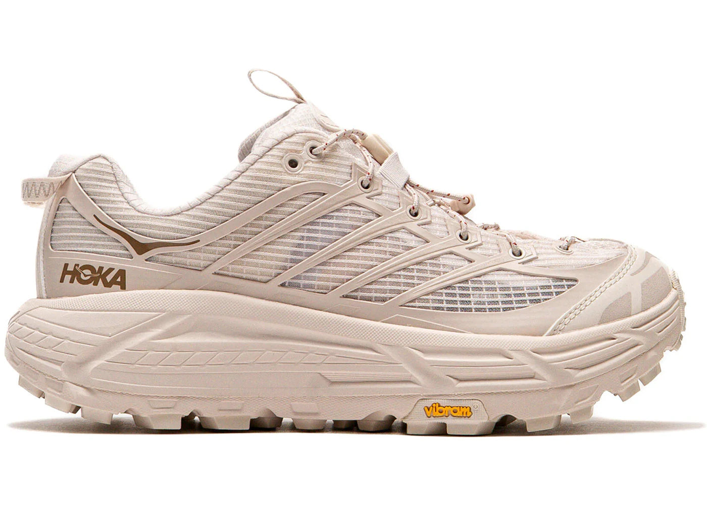 Hoka One One Mafate Three 2 Grid Rose Cream Stucco - vue 360