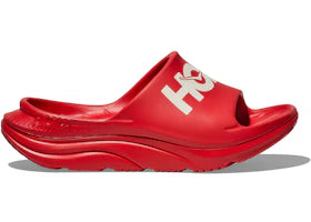 Hoka One One Ora Athletic Slide Vermillion White