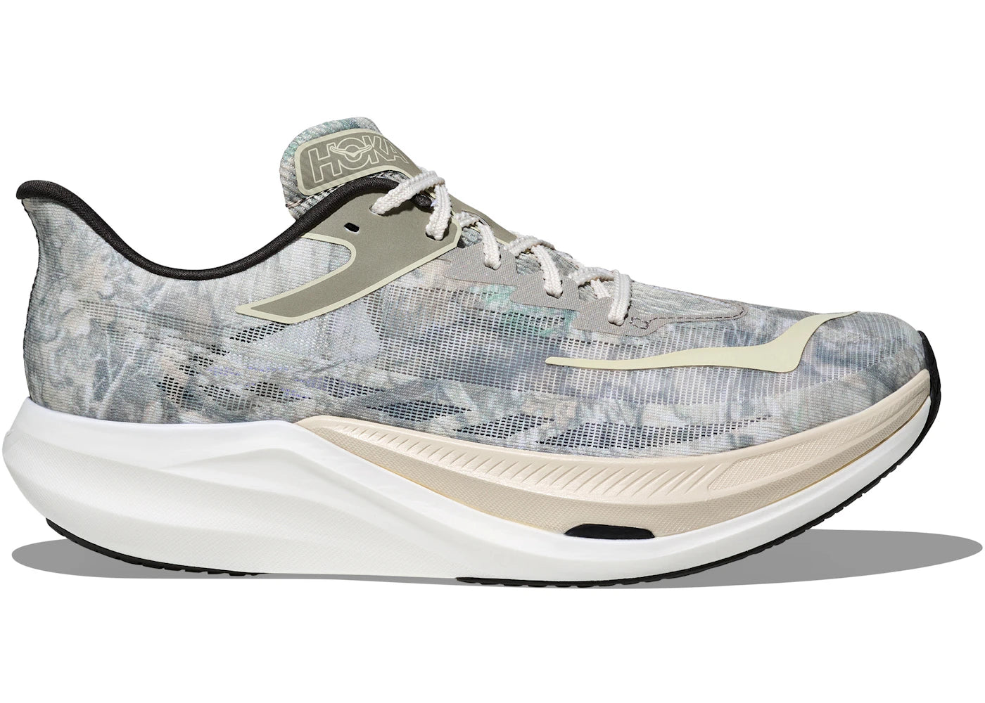 Hoka One One Rocket X 3 John Elliott Spray Green White - vue 360