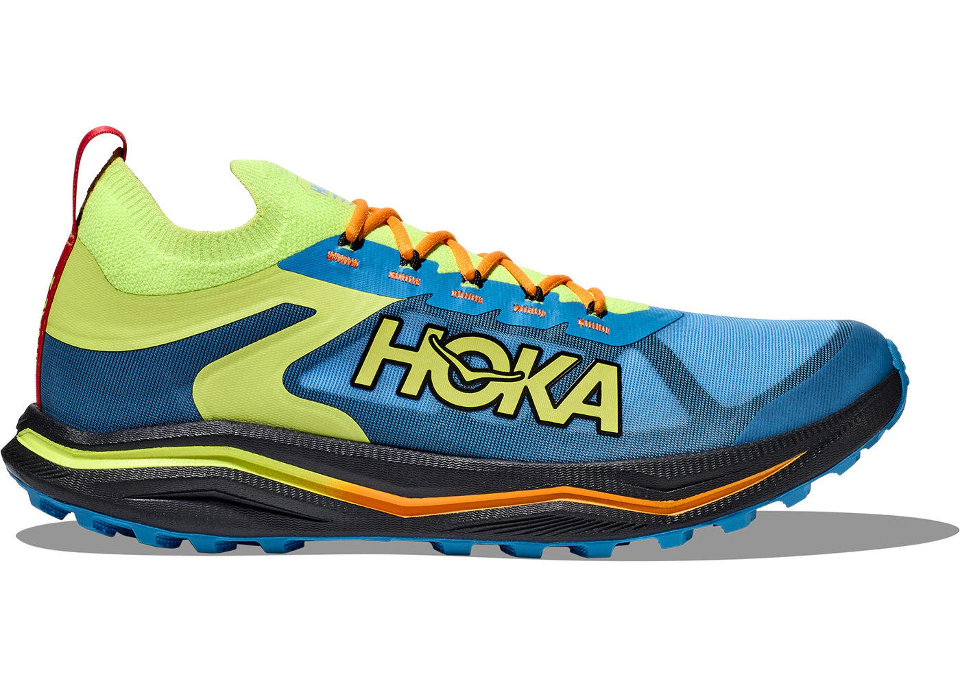 Hoka One One Zinal 2 Diva Blue Lettuce - vue secondaire A