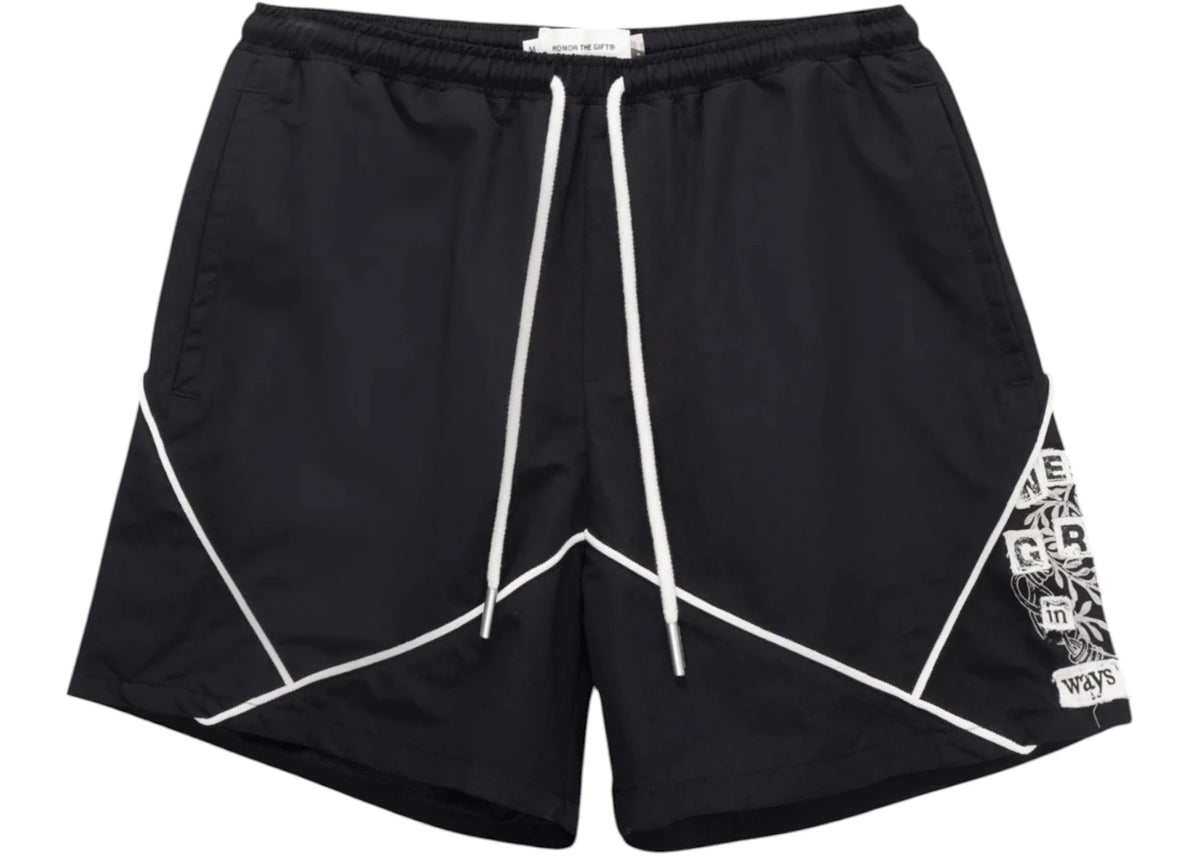 Honor The Gift Growth Track Shorts Black - vue secondaire A
