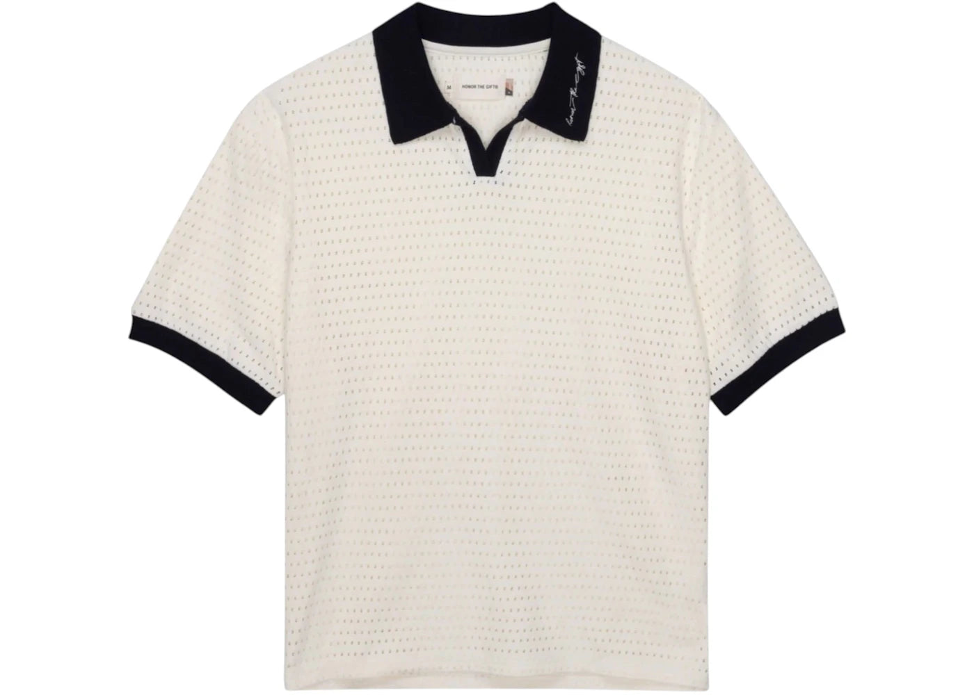 Honor The Gift Pique Colorblock Polo Bone - vue secondaire A