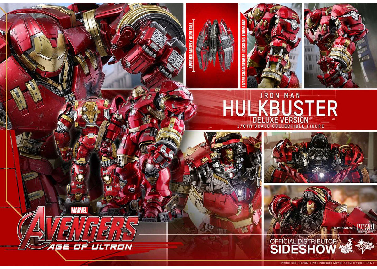 Hot Toys Marvel Avengers Age of Ultron Iron Man Hulkbuster Deluxe Version Collectible Figure - vue secondaire B