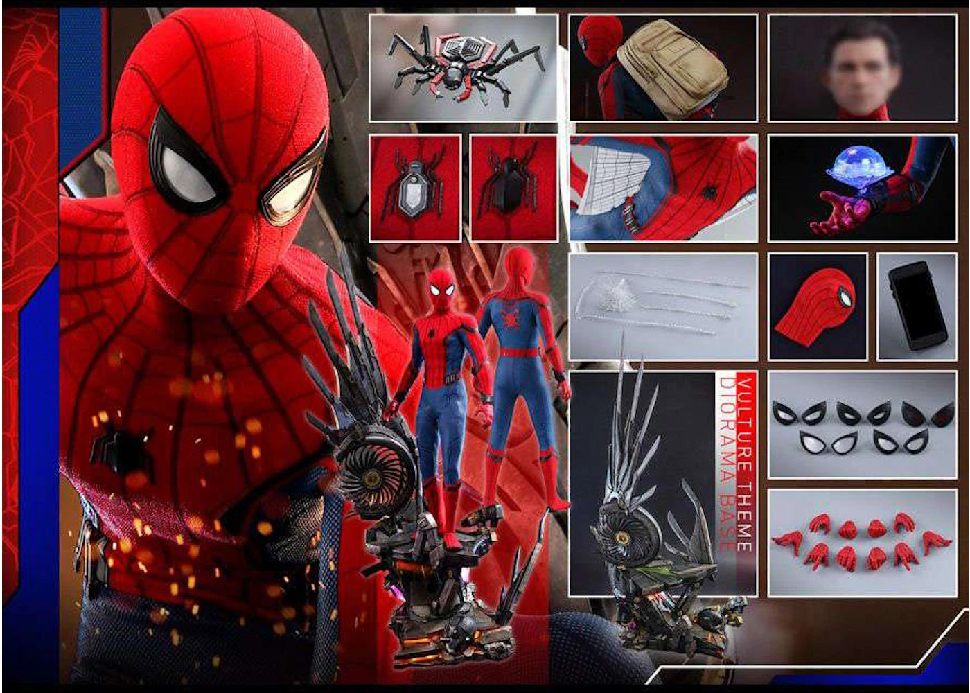 Hot Toys Marvel Movie Masterpiece Spider-Man Deluxe Version Quarter Scale Collectible Figure