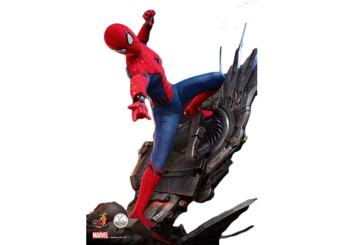 Hot Toys Marvel Movie Masterpiece Spider-Man Deluxe Version Quarter Scale Collectible Figure - vue 360