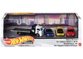 Hot Wheels Premium Display Diecast Collection 4-Pack 1:64 - vue 360