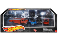 Hot Wheels Supercars Bugatti Chiron Koenigsegg Agera McLaren Speedtail Premium Set