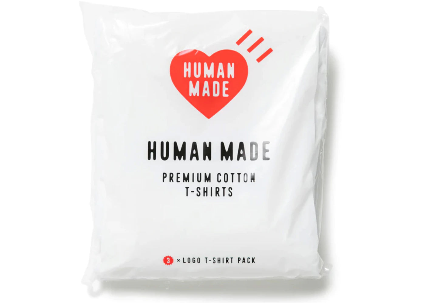 Human Made 3 Pack Premium Cotton T-Shirt White - vue secondaire A