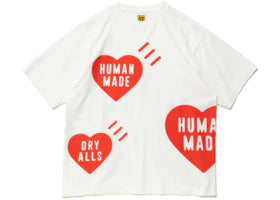 Human Made Big Heart T-Shirt White Red