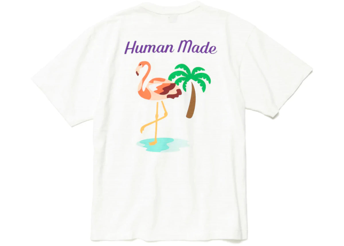 Human Made Flamingo Pocket T-Shirt White - vue 360