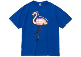 Human Made Flamingo T-Shirt Blue - authentic Human Made apparel