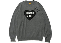 Human Made Heart L/S Knit Sweater Grey
