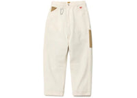 Human Made Herring Bone Painter Pants White