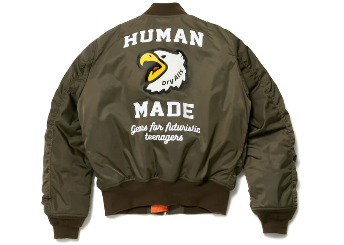 Human Made MA-1 Jacket Olive Drab - vue secondaire A
