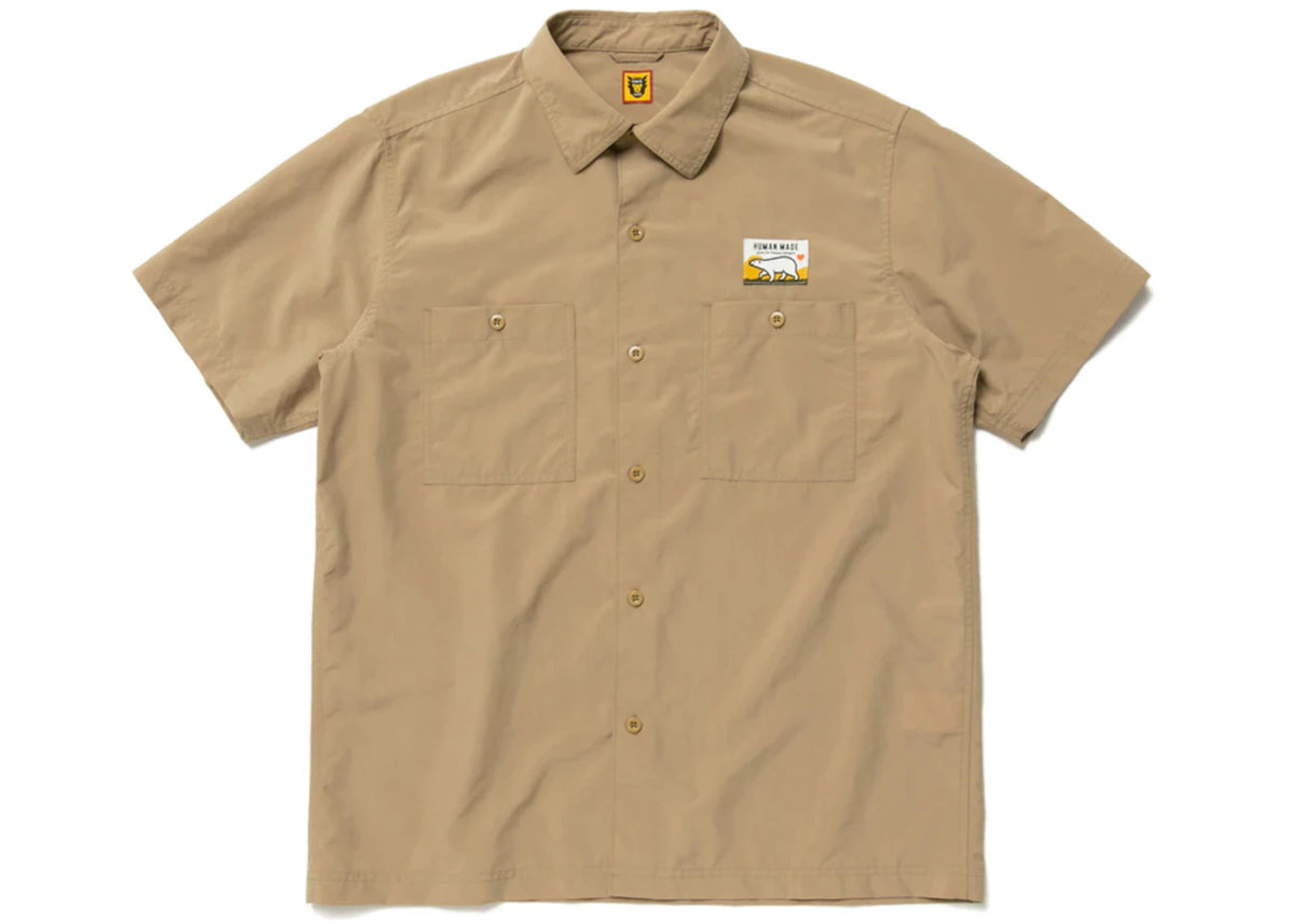 Human Made Polar Bear Camp Shirt Beige - vue secondaire A