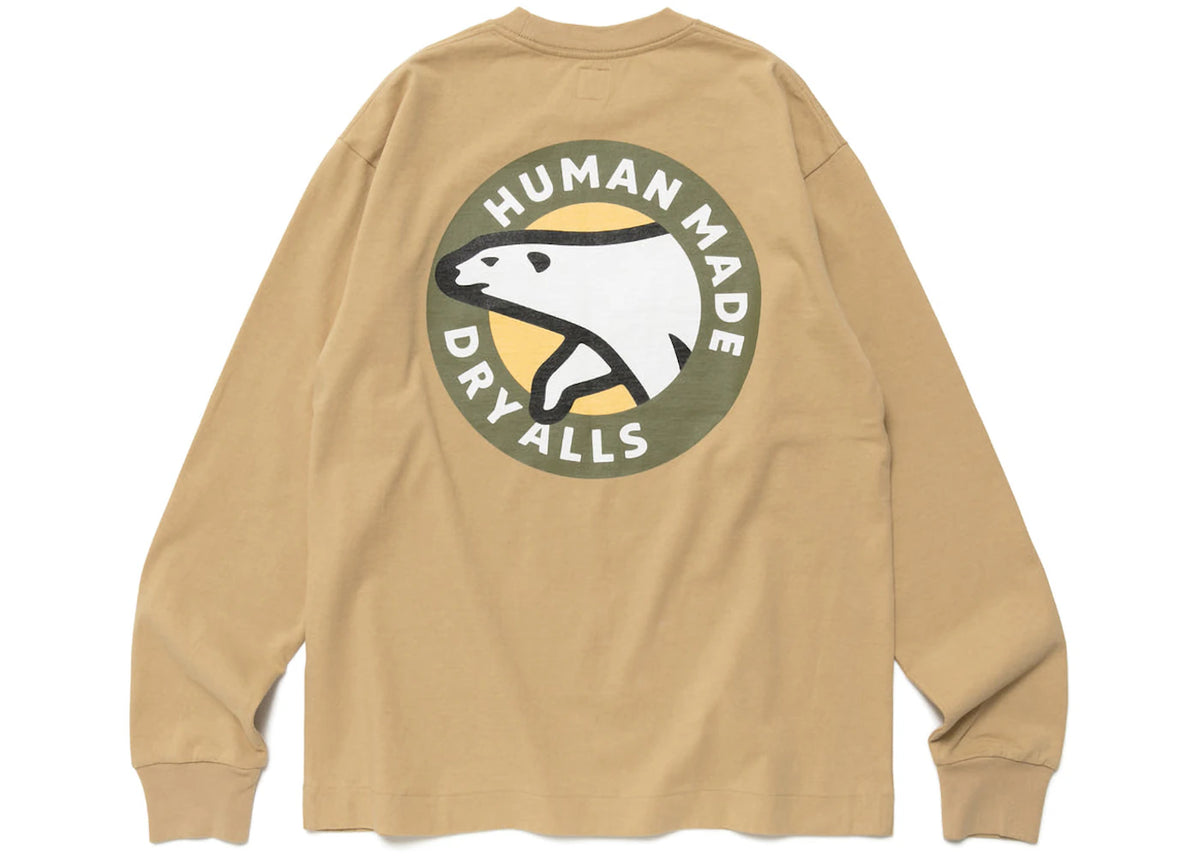 Human Made Polar Bear Graphic L/S Tee Beige - vue secondaire A
