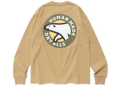 Human Made Polar Bear Graphic L/S Tee Beige - product view 2